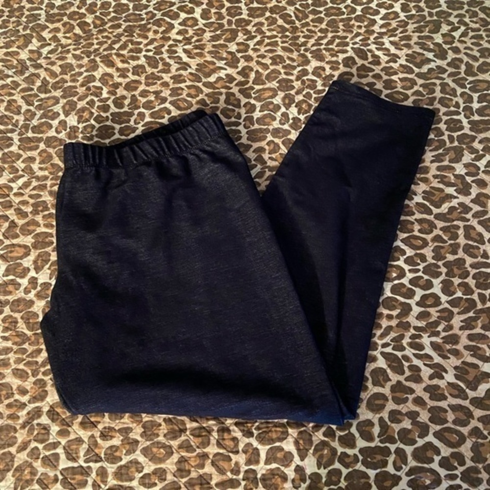 Heather Black Pull On Soft Leggings XL
